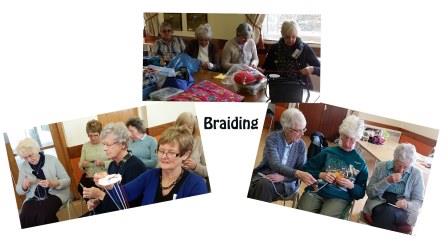group braiding collage